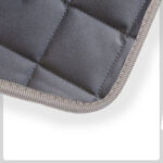 Grey Quilted Material with Grey Cloth Trim